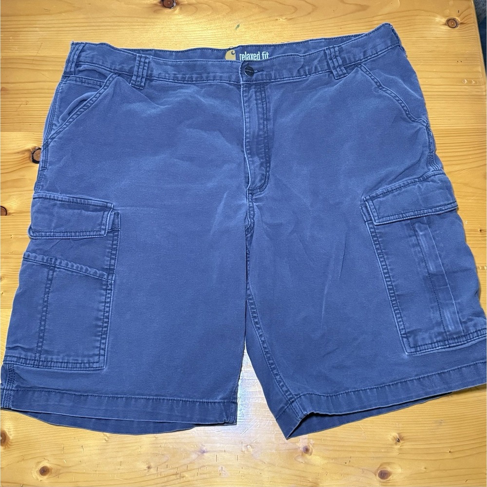 Carhartt Men's Force Relaxed Fit Work Shorts Gray Size 42
